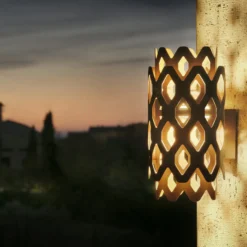 LED-Außenwandleuchte Charlotte, corten, Höhe 28 cm, IP65