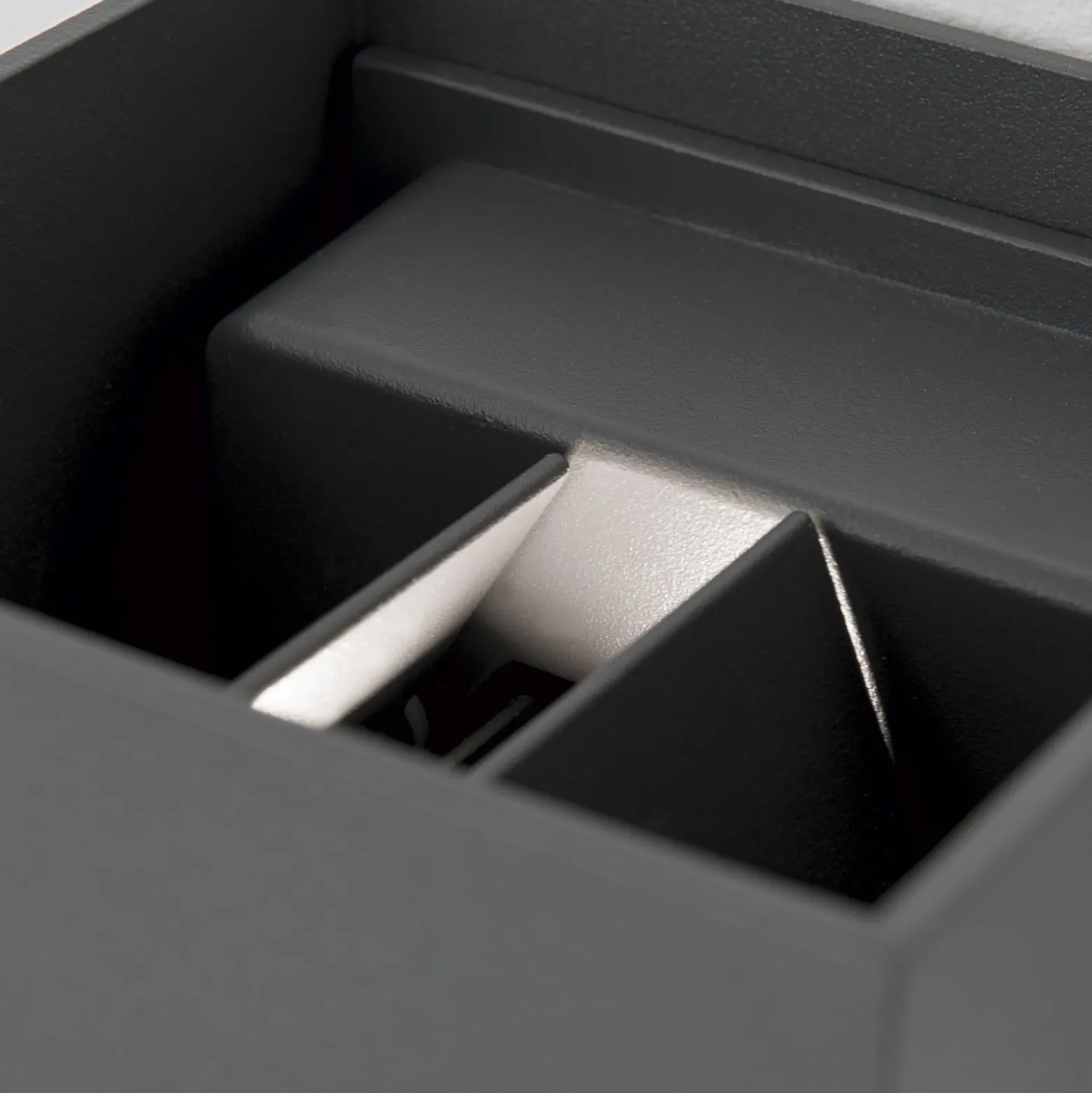 LED-Außenwandleuchte Cube-S, anthrazit, Metall, Sensor