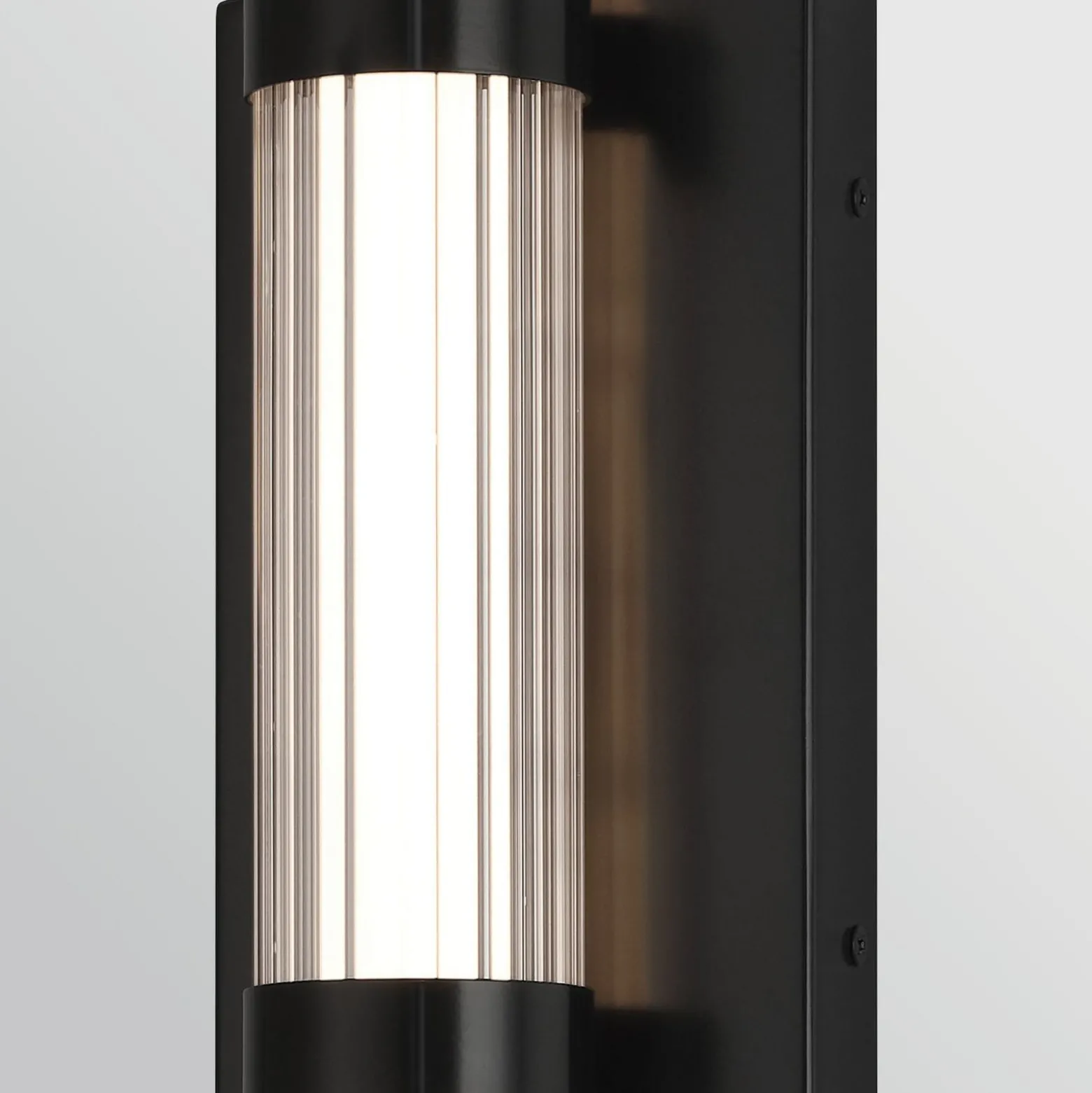 LED-Außenwandleuchte FAYTON, schwarz, Höhe 54 cm Metall IP44