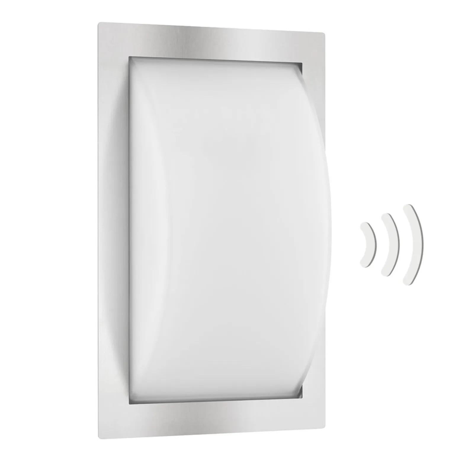 LED-Außenwandleuchte Ivett, Edelstahl, Sensor