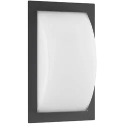 LED-Außenwandleuchte Ivett, graphit, Bewegungsmelder
