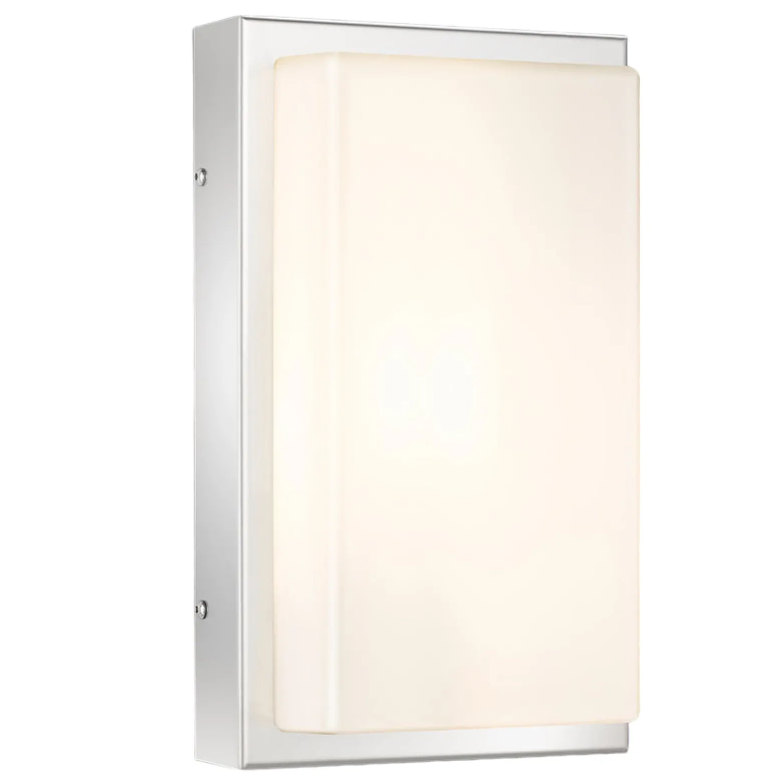 LED-Außenwandleuchte Julea, Edelstahl, Glas, Bewegungsmelder