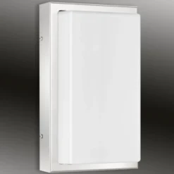 LED-Außenwandleuchte Julea, Edelstahl, Glas, Bewegungsmelder