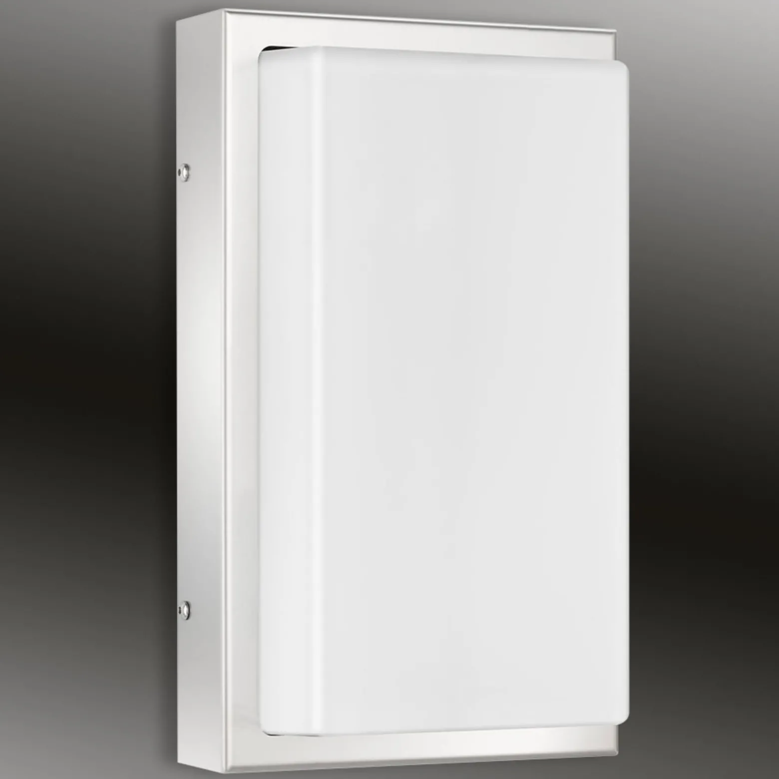 LED-Außenwandleuchte Julea, Edelstahl, Glas, Bewegungsmelder