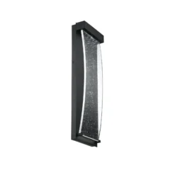 LED-Außenwandleuchte KABO, schwarz, Höhe 36 cm, Metall, IP44