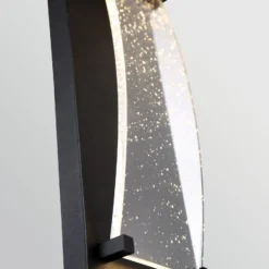 LED-Außenwandleuchte KABO, schwarz, Höhe 36 cm, Metall, IP44
