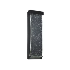 LED-Außenwandleuchte KABO, schwarz, Höhe 36 cm, Metall, IP44