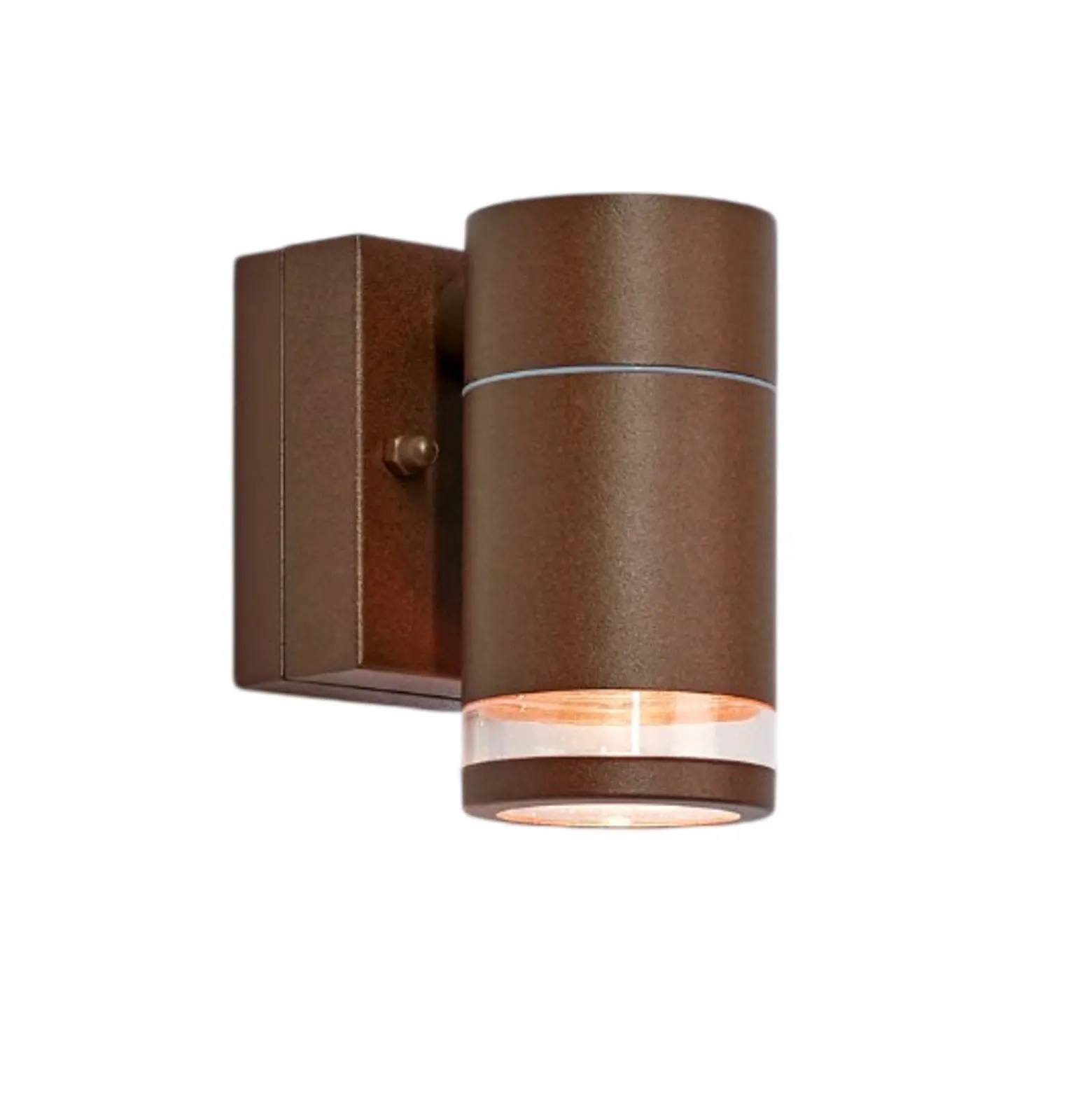LED-Außenwandleuchte Luno, braun, 1-flg., IP65, dim.