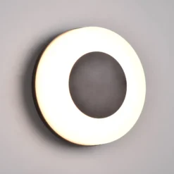 LED-Außenwandleuchte Morena, schwarz, IP54, CCT, Kunststoff