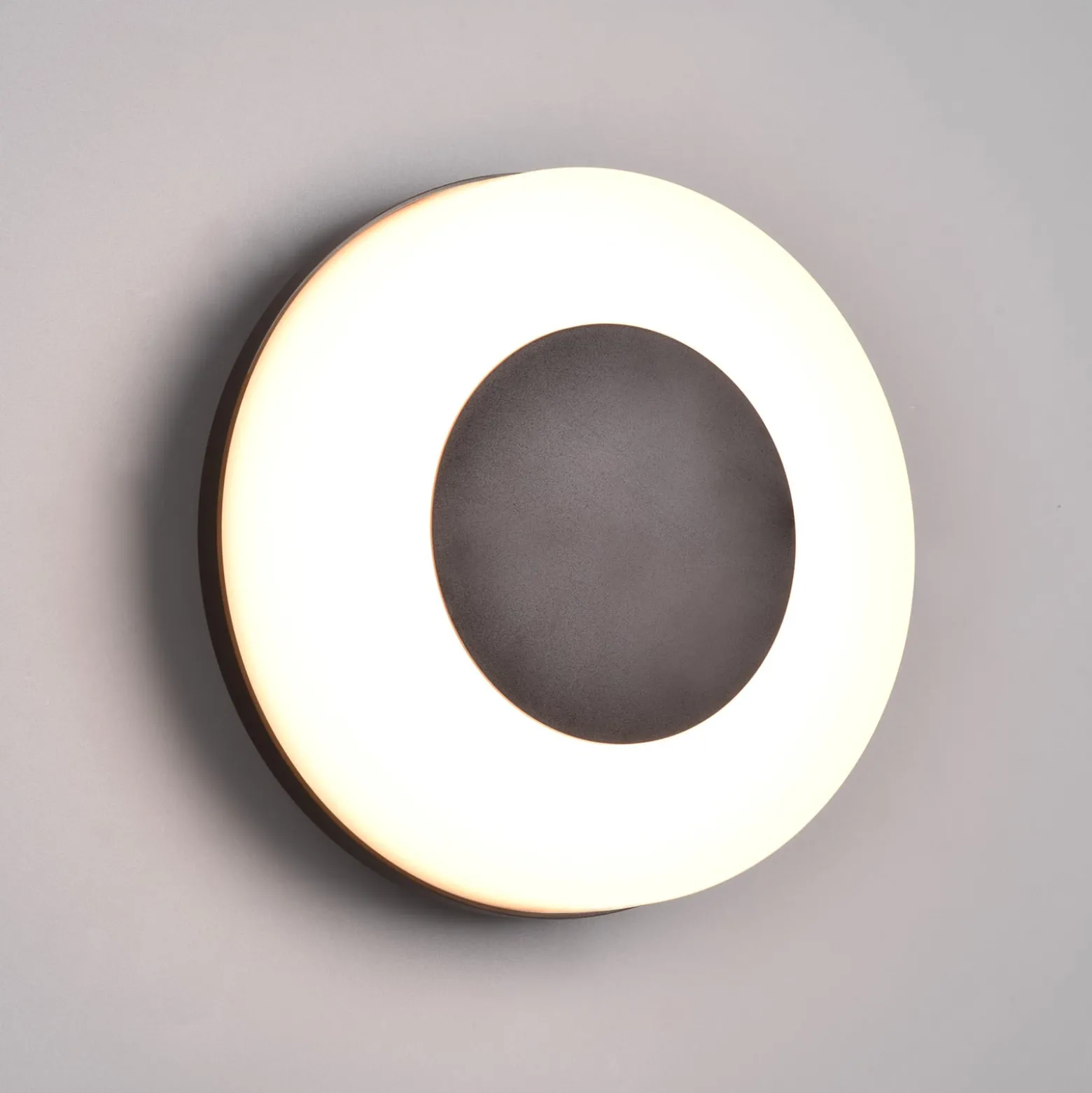 LED-Außenwandleuchte Morena, schwarz, IP54, CCT, Kunststoff