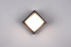 LED-Außenwandleuchte Puno, IP54, eckig