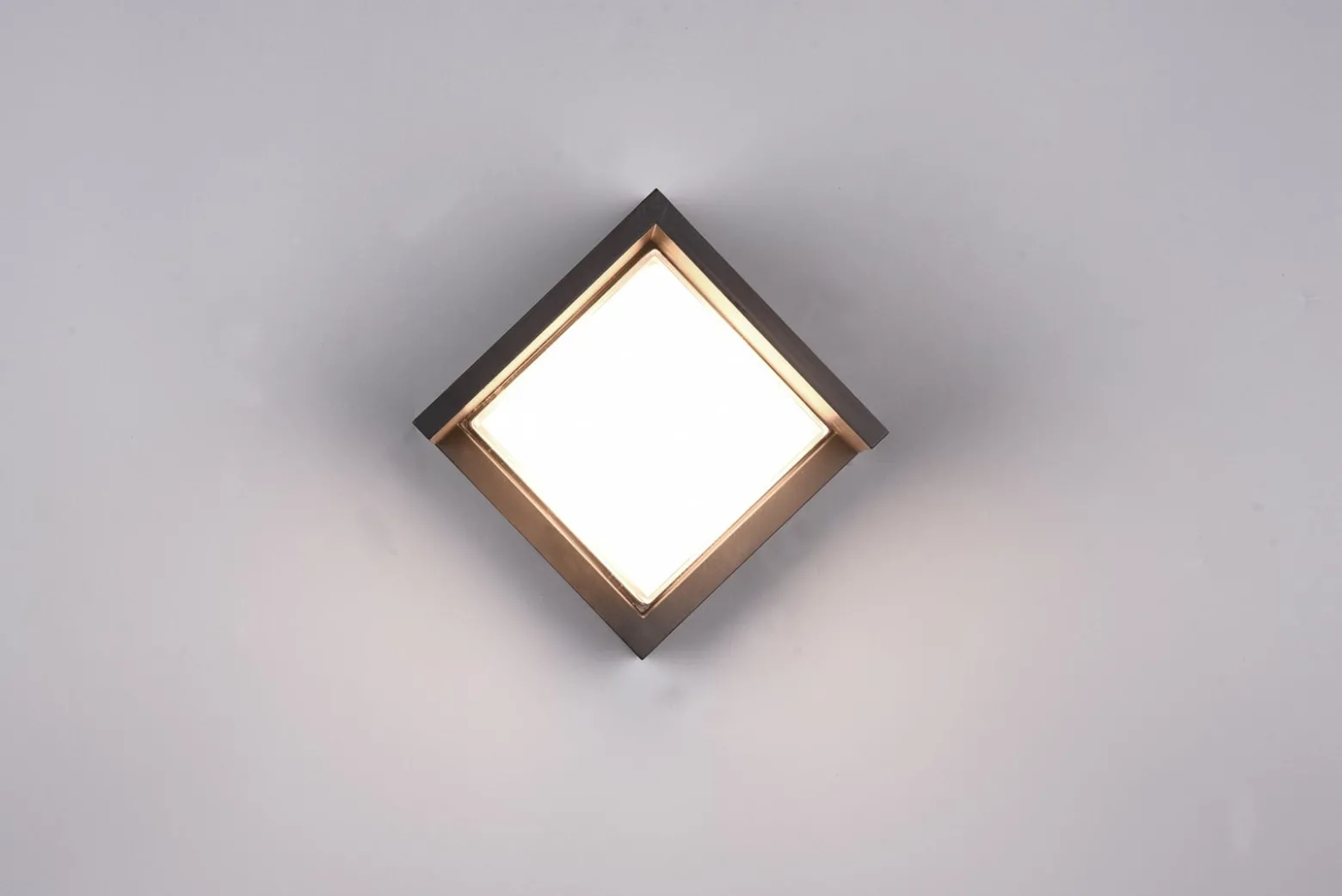 LED-Außenwandleuchte Puno, IP54, eckig