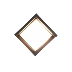 LED-Außenwandleuchte Puno, IP54, eckig