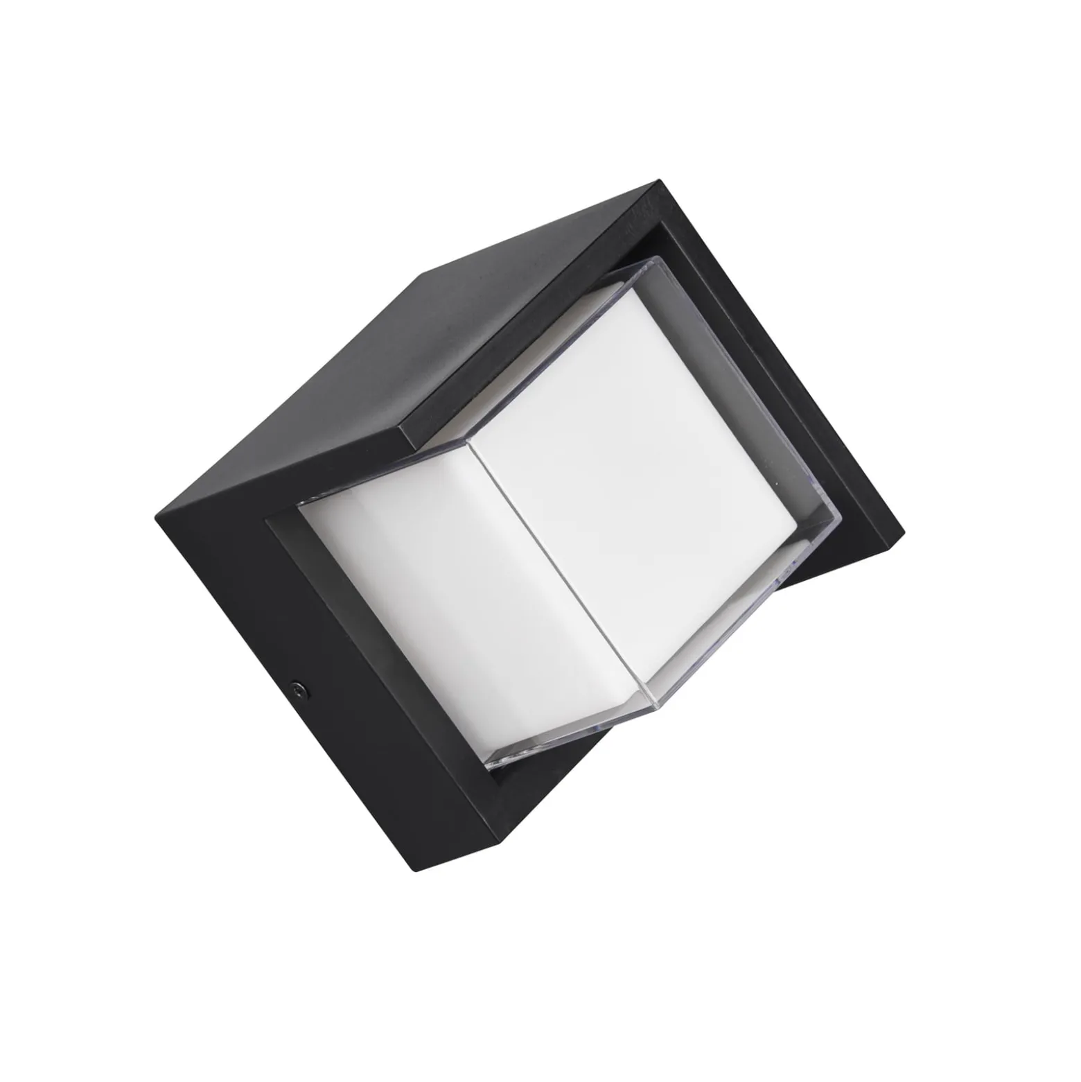 LED-Außenwandleuchte Puno, IP54, eckig