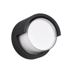 LED-Außenwandleuchte Puno, IP54, rund