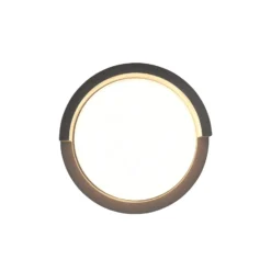 LED-Außenwandleuchte Puno, IP54, rund