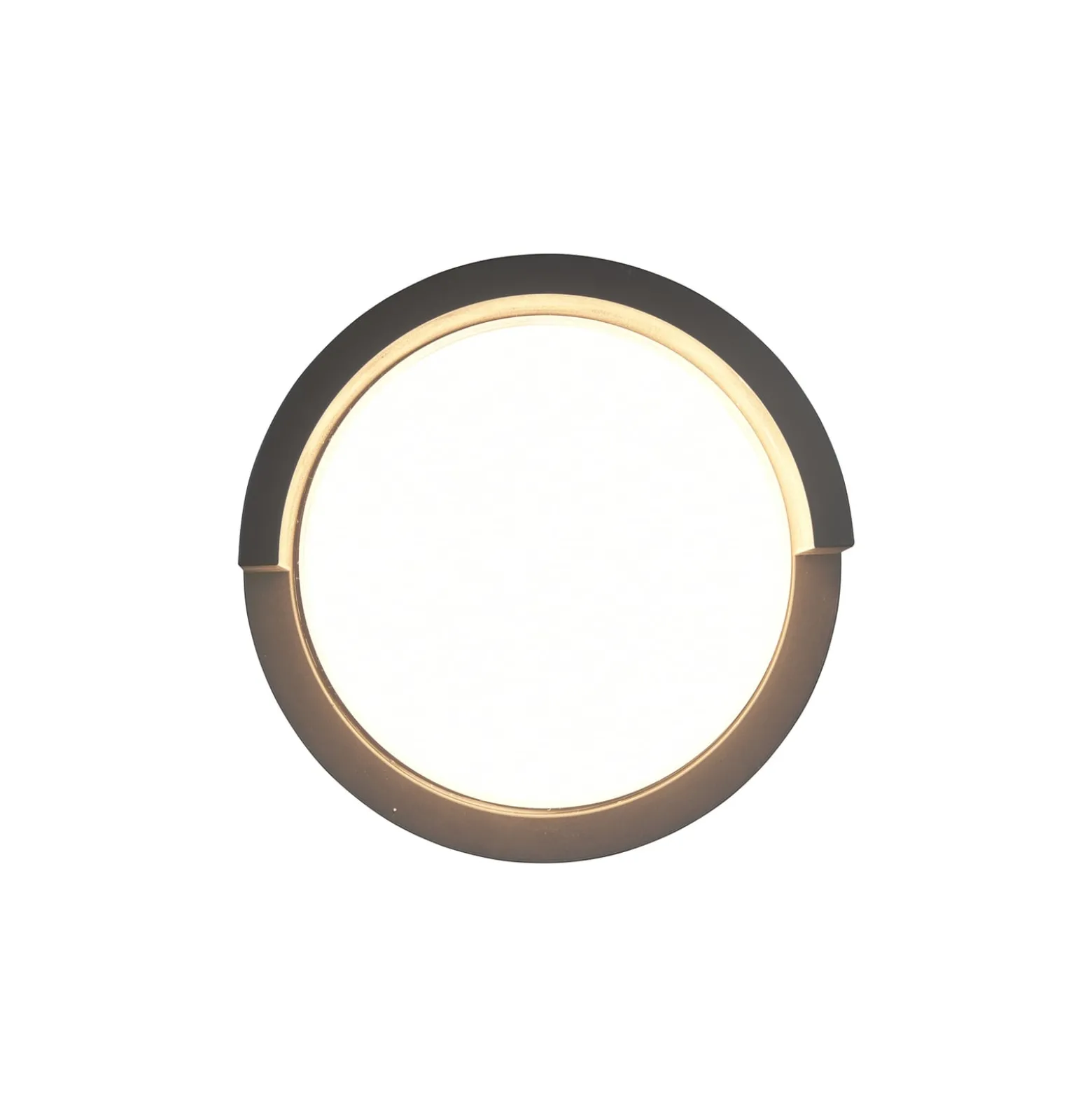 LED-Außenwandleuchte Puno, IP54, rund