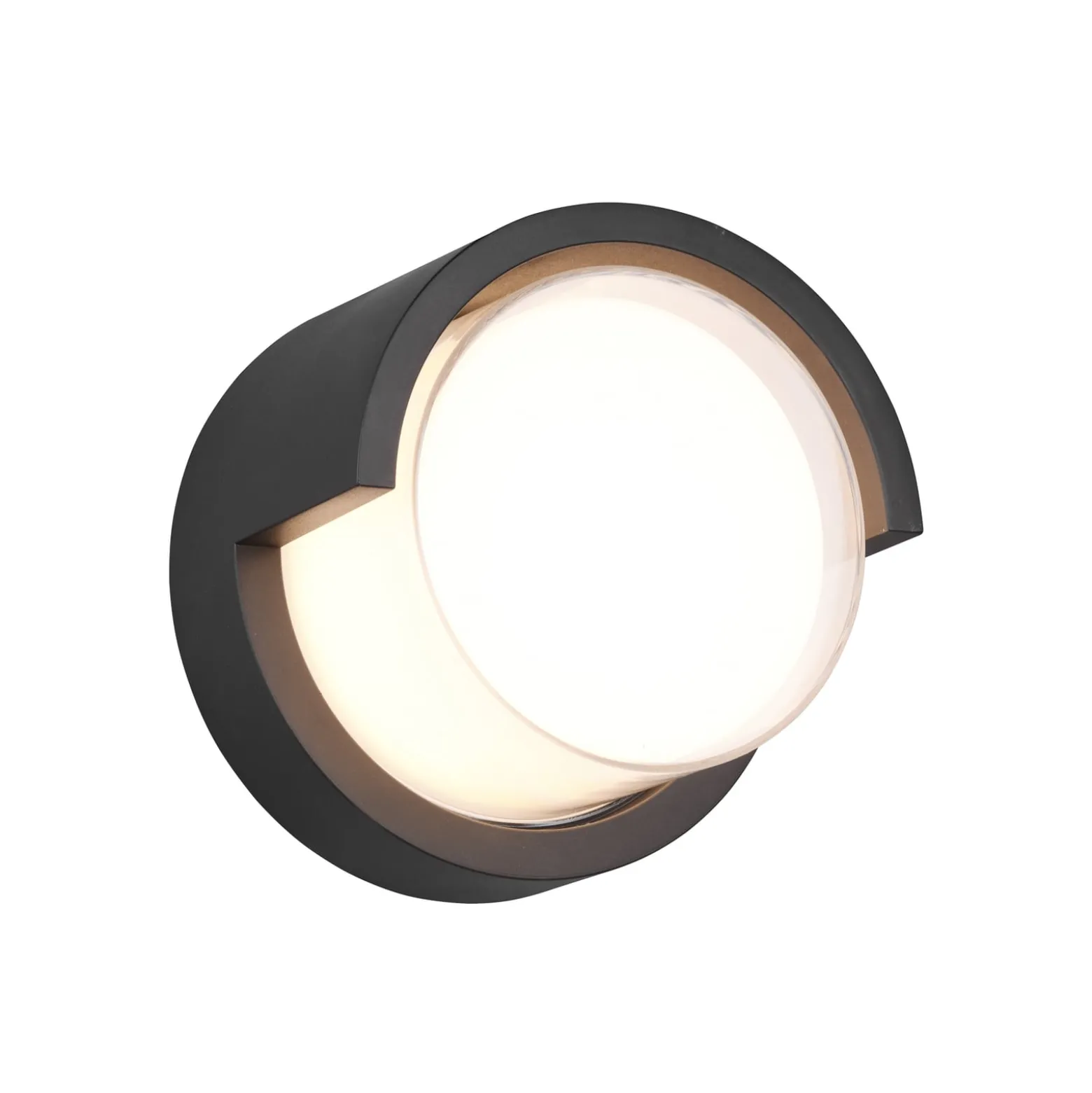LED-Außenwandleuchte Puno, IP54, rund