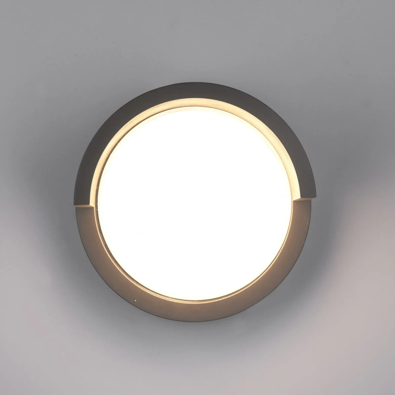 LED-Außenwandleuchte Puno, IP54, rund