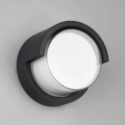 LED-Außenwandleuchte Puno, IP54, rund