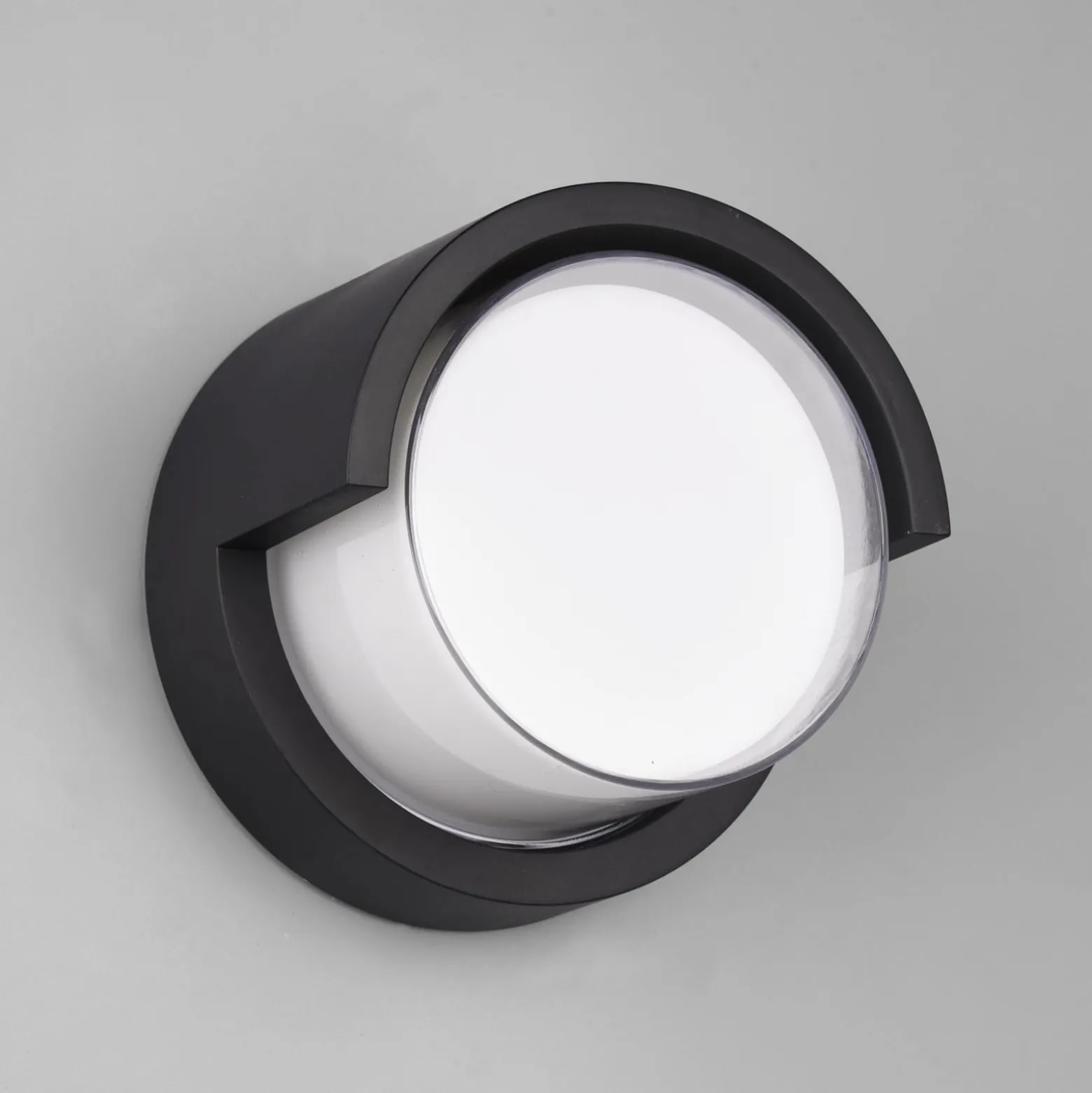 LED-Außenwandleuchte Puno, IP54, rund
