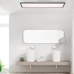 LED-Aufbaupanel Flat CCT, schwarz, 119 x 29 cm