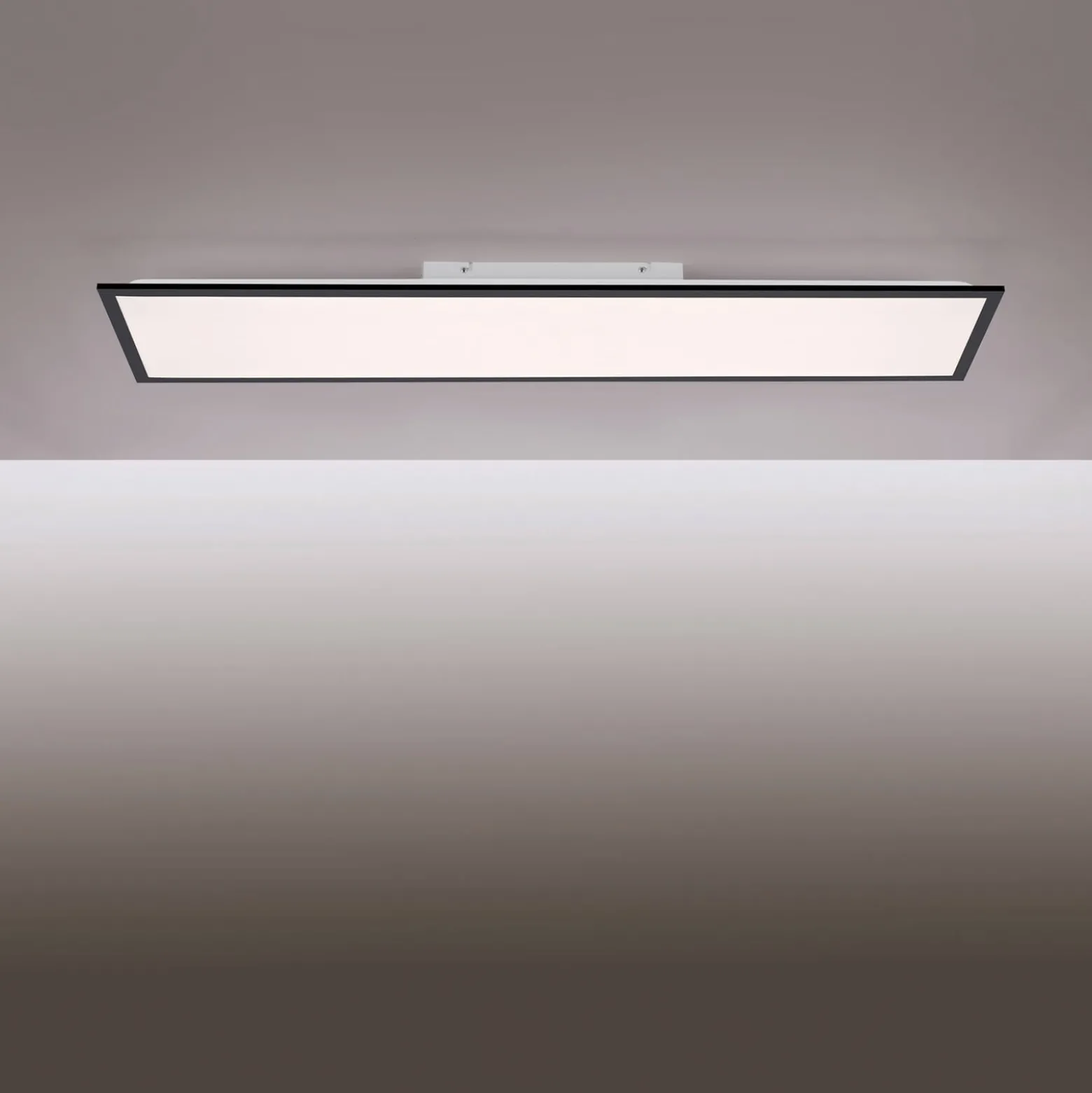 LED-Aufbaupanel Flat CCT, schwarz, 119 x 29 cm