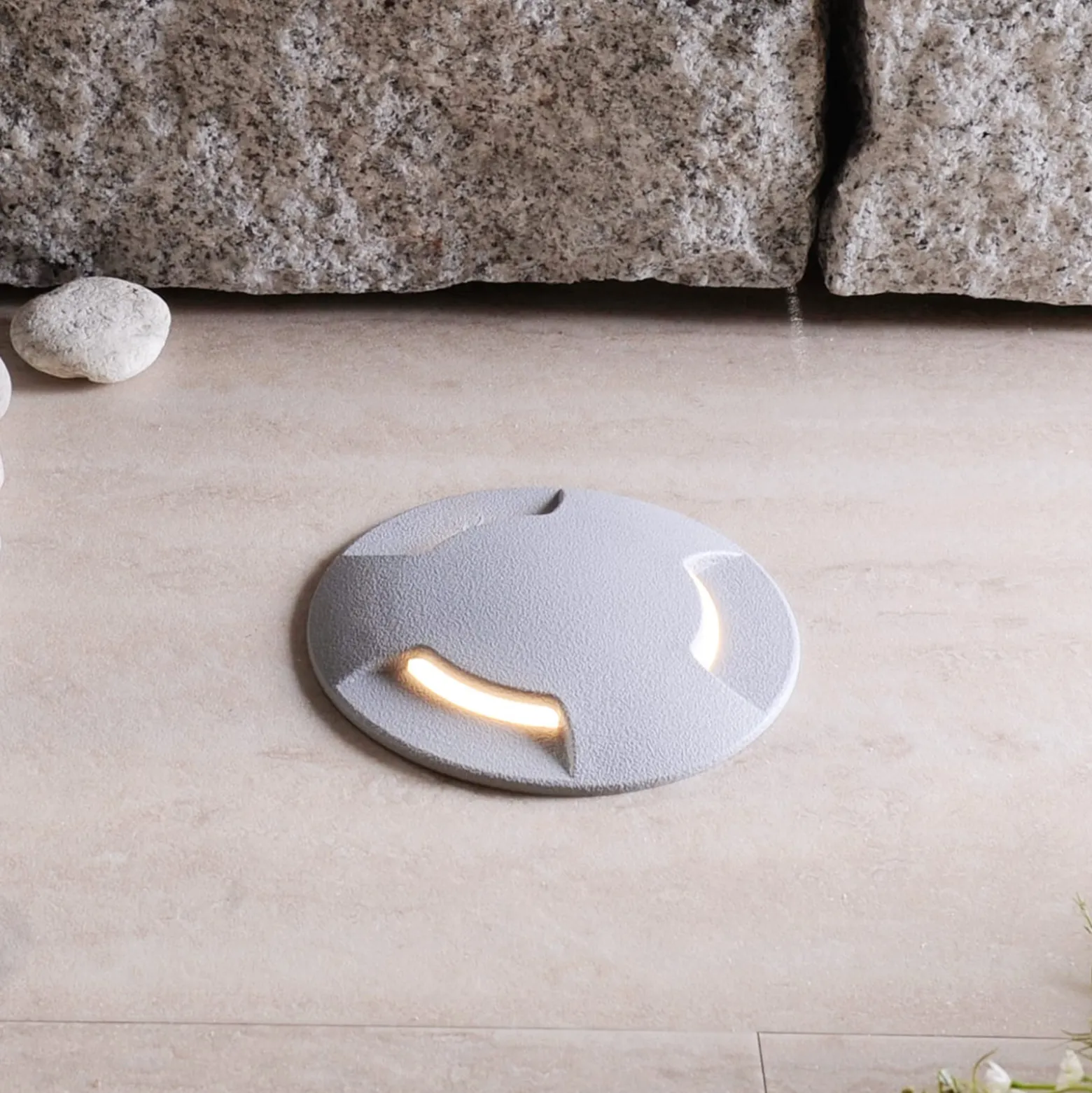 LED-Boden-Einbauleuchte Ceci 120-3L grau CCT
