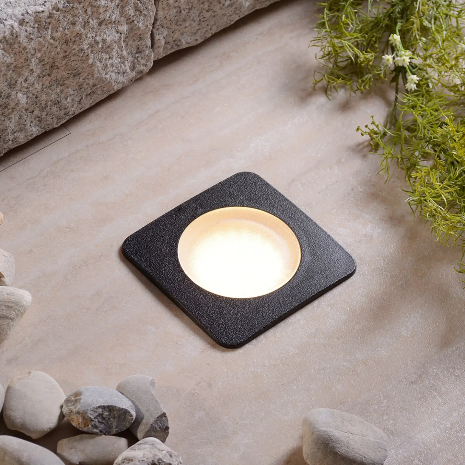 LED-Boden-Einbauleuchte Ceci 120-SQ schwarz CCT