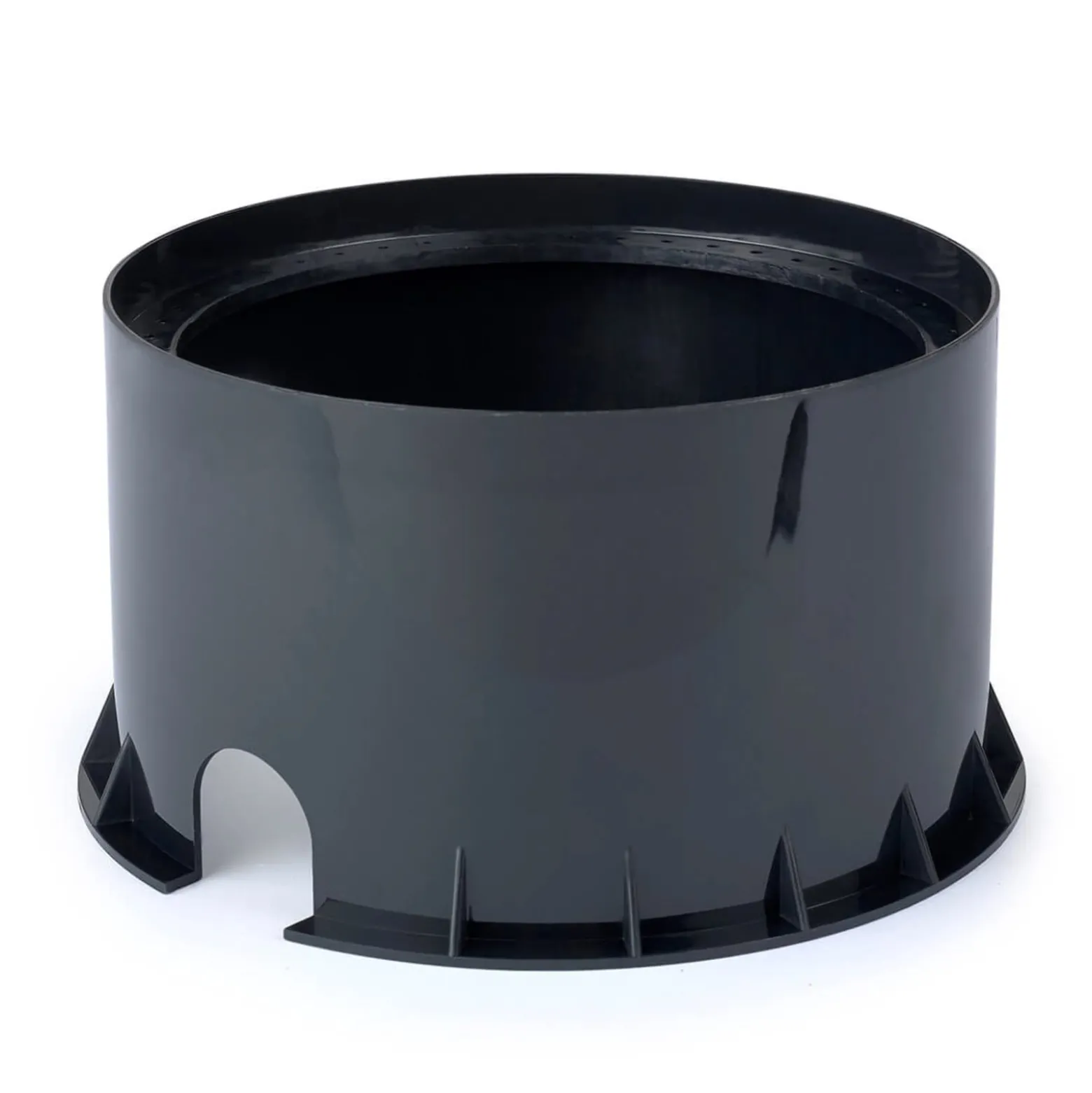 LED-Bodeneinbauleuchte Gea, Ø 18 cm, 3000K, Edelstahl