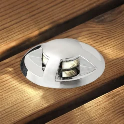 LED-Bodeneinbaustrahler Mini 6er-Set gewölbt