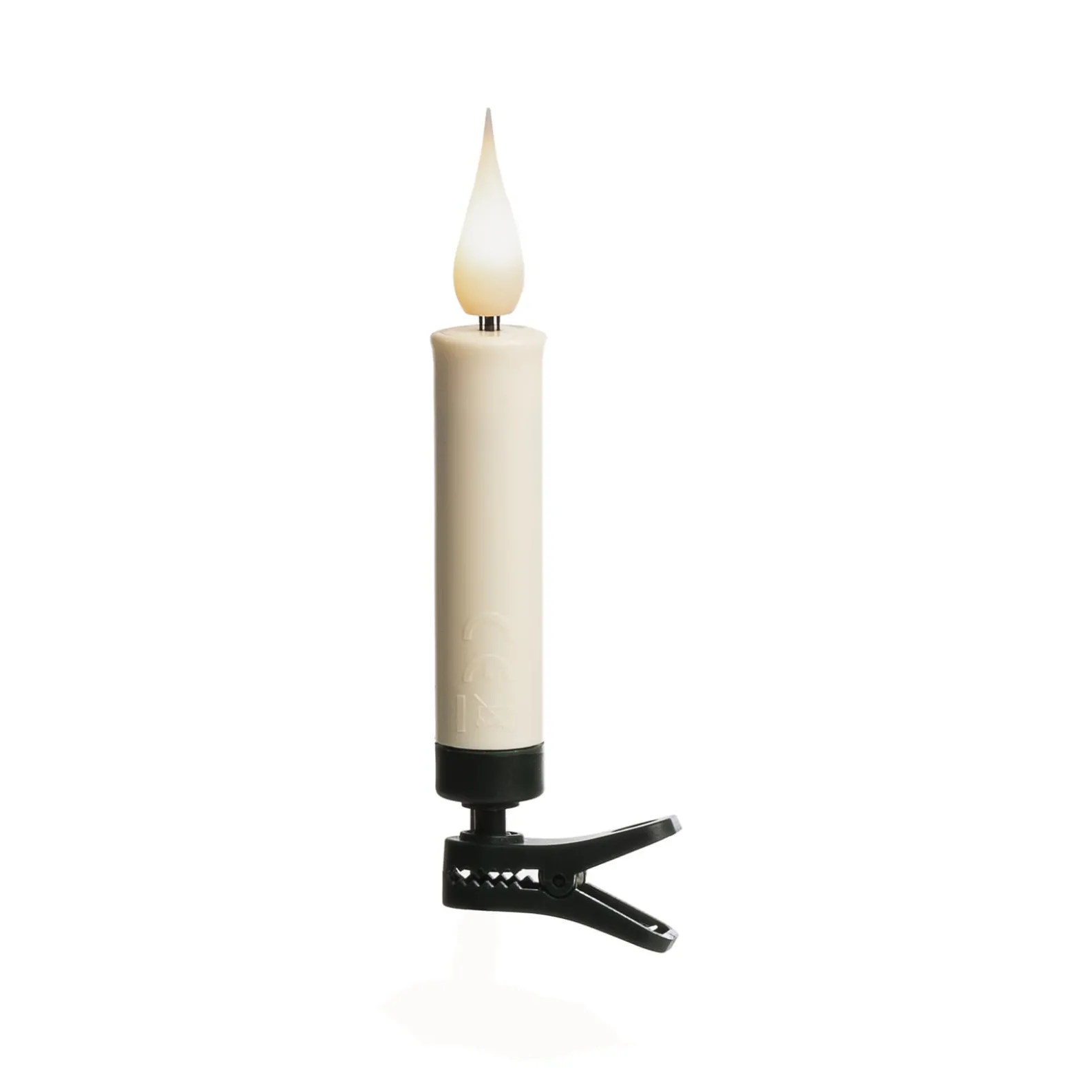 LED-Christbaumkerzen kabellos weiß, 3D, 12-teilig