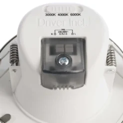 LED-Deckeneinbauleuchte Acrux, Ø 9 cm, schwarz, CCT