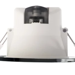 LED-Deckeneinbauleuchte Acrux, Ø 9 cm, schwarz, CCT