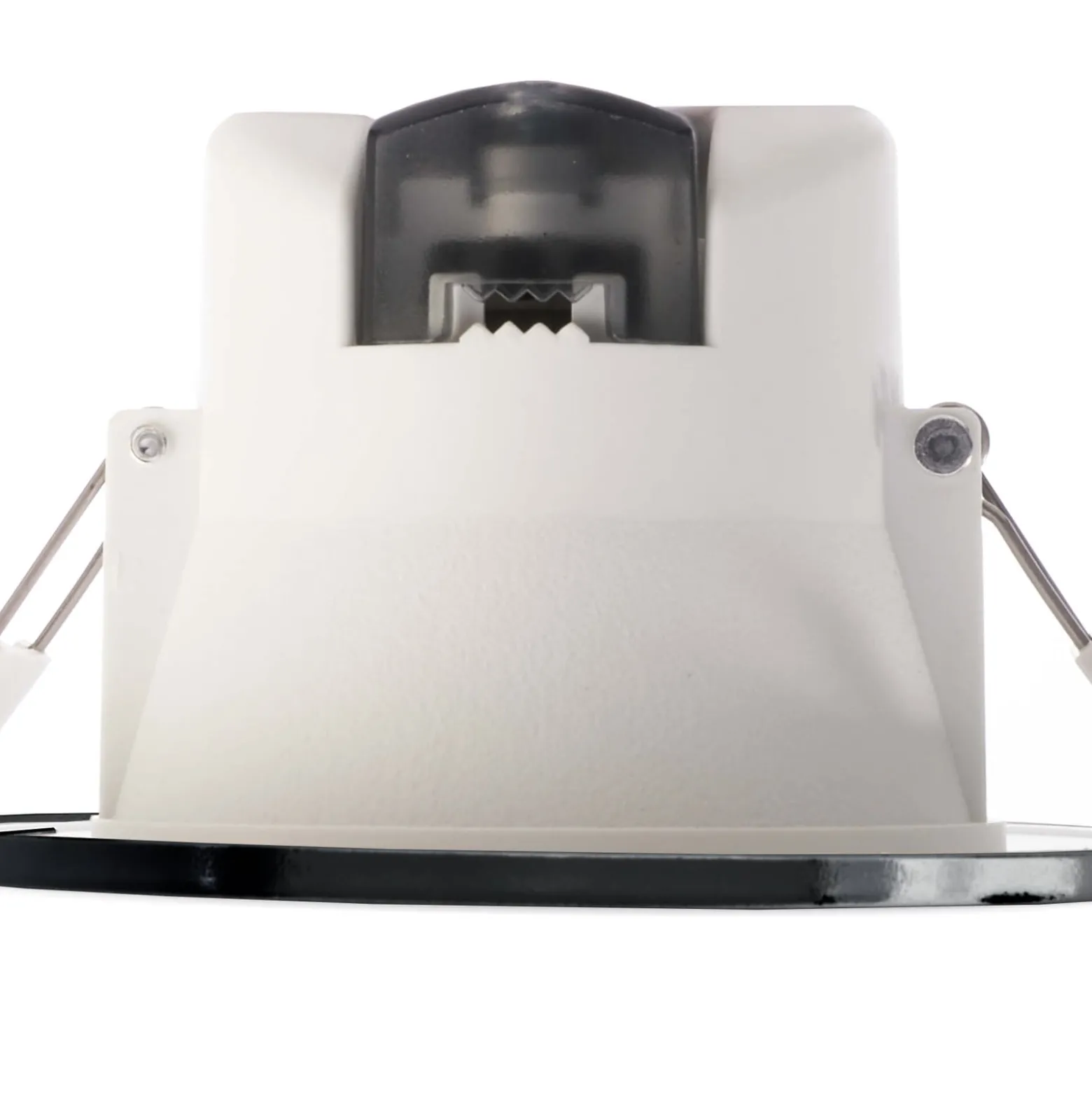 LED-Deckeneinbauleuchte Acrux, Ø 9 cm, schwarz, CCT