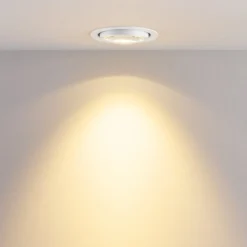 LED-Deckeneinbauleuchte MAG MINI, weiß, Ø 10 cm, CCT 18 V