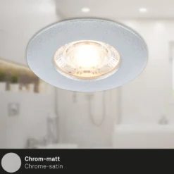 LED-Deckeneinbauspot Kulana Mini IP44 3er chrom
