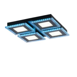 LED-Deckenlampe Acri CCT RGB Fernbedienung 44x44cm
