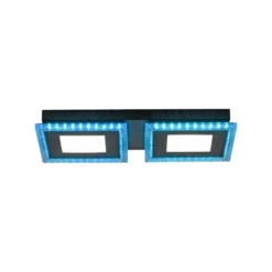LED-Deckenlampe Acri CCT RGB Fernbedienung 44x20cm