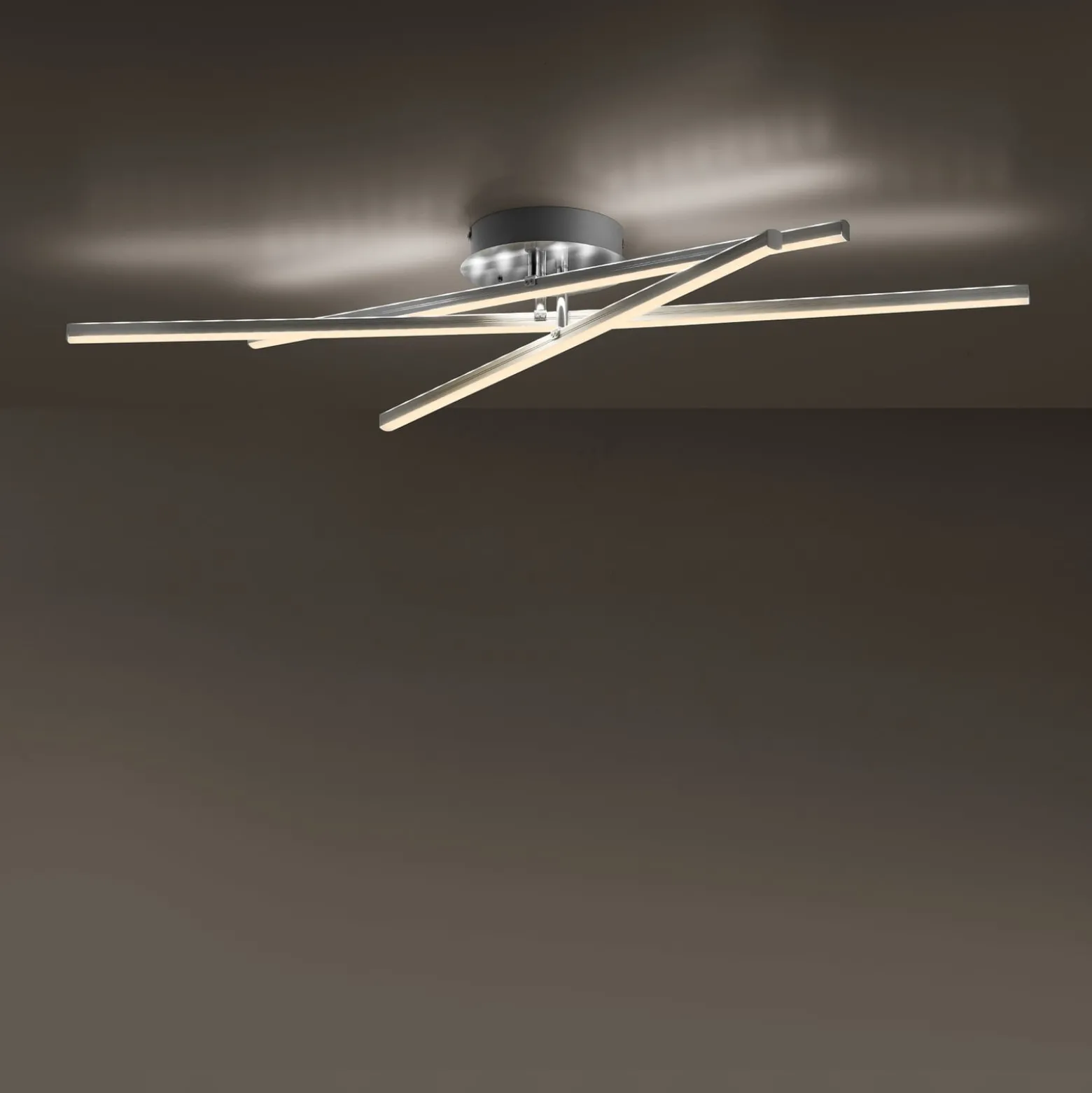 LED-Deckenlampe Alina mit RGB-Ambilight, dimmbar