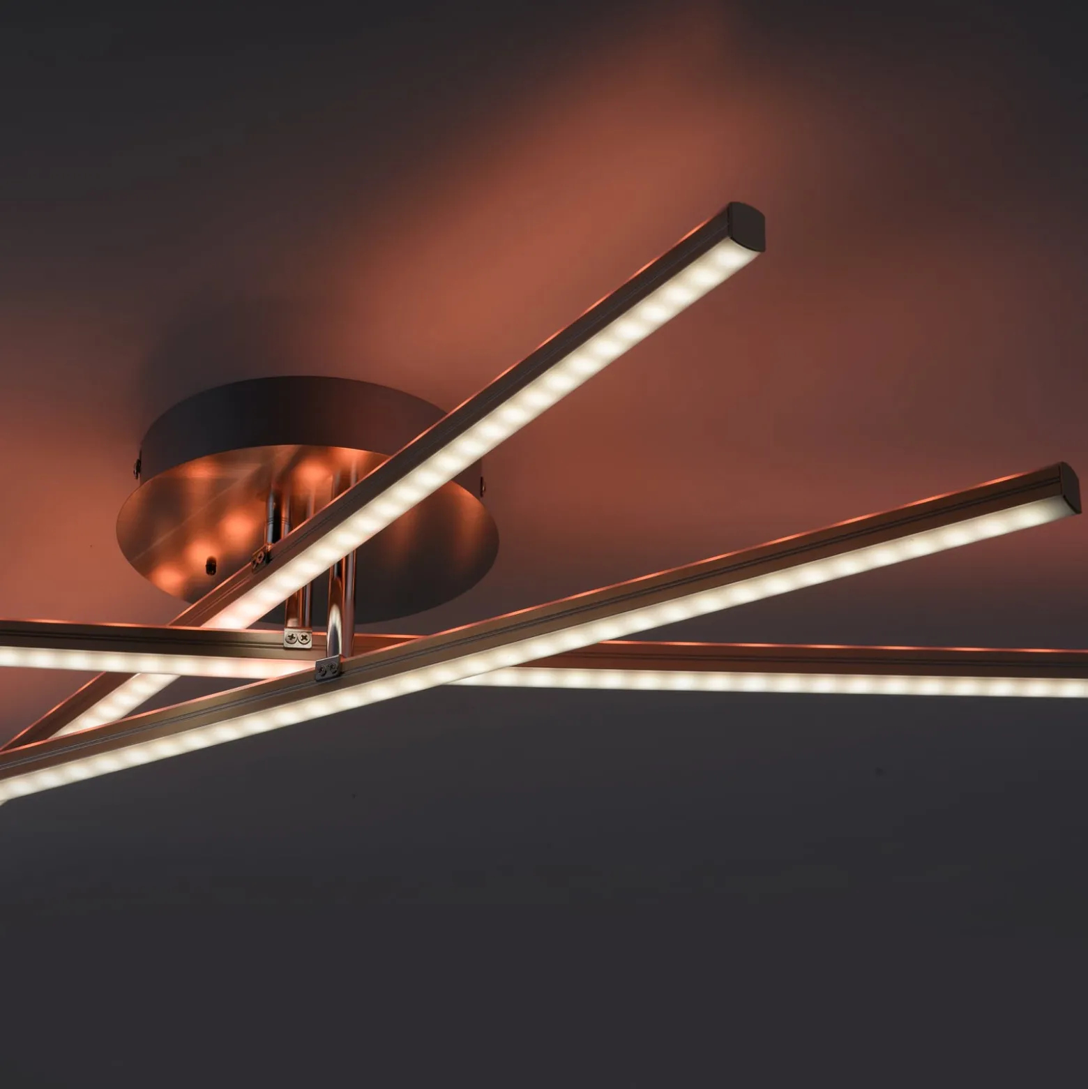 LED-Deckenlampe Alina mit RGB-Ambilight, dimmbar