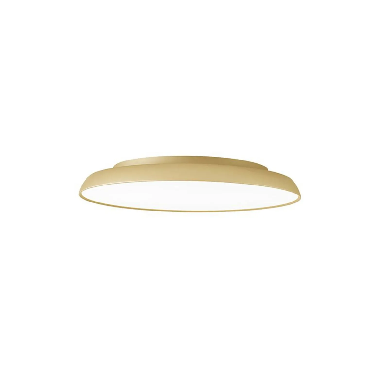 LED-Deckenlampe Art, Ø 30 cm, creme-goldfarben, Metall