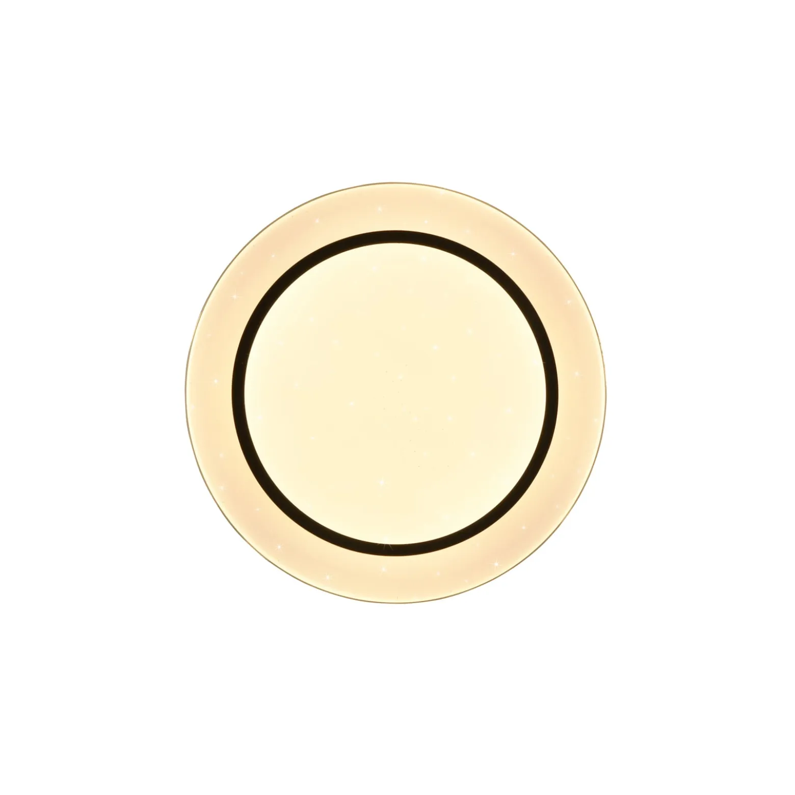 LED-Deckenlampe Atria, Ø 38 cm, schwarz, Kunststoff, CCT