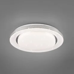LED-Deckenlampe Atria, Ø 38 cm, weiß, Kunststoff, CCT