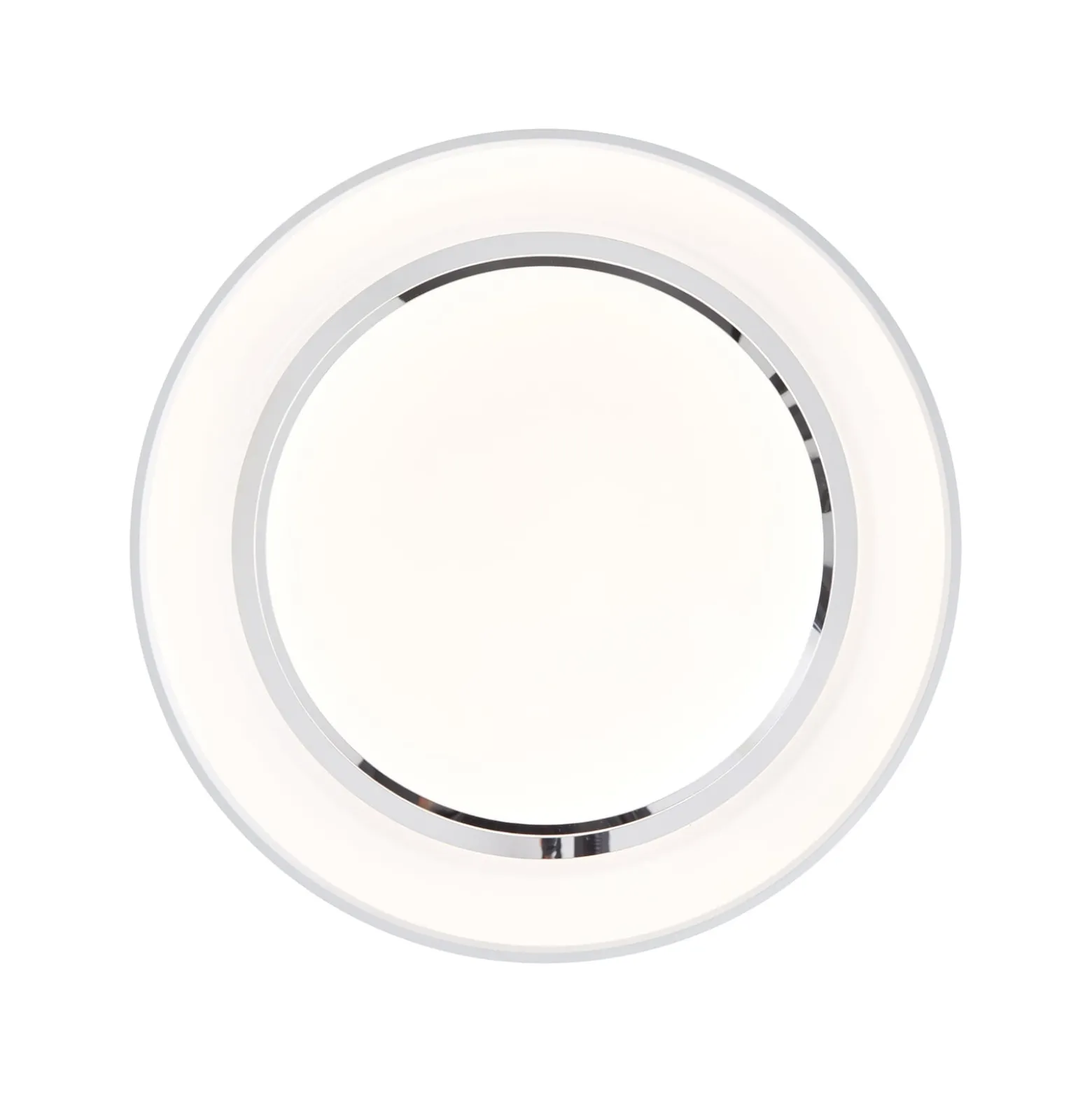 LED-Deckenlampe Barty, weiß/chrom, Ø 48,5 cm, CCT, Metall