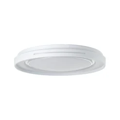 LED-Deckenlampe Barty, weiß/chrom, Ø 48,5 cm, CCT, Metall