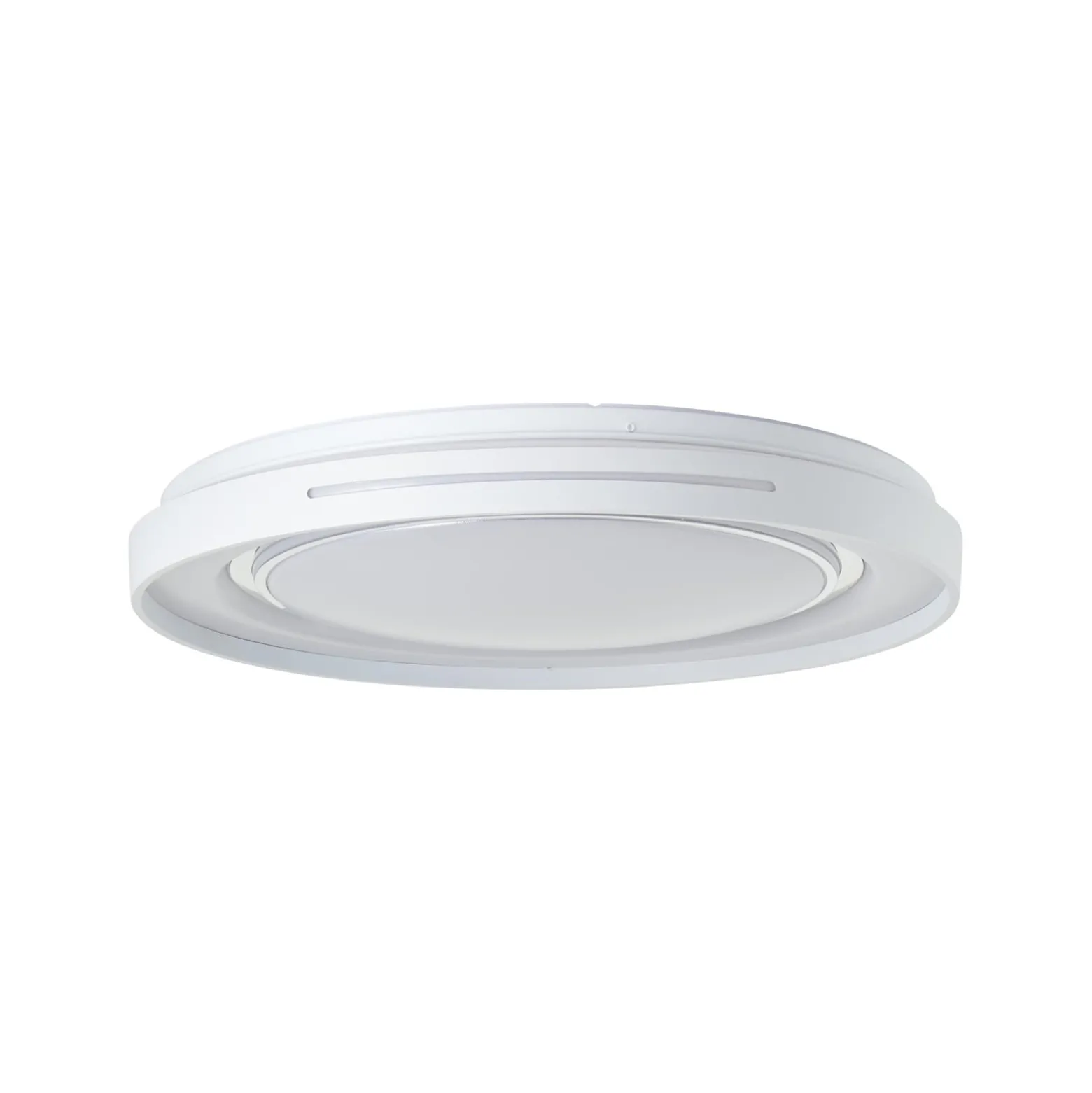 LED-Deckenlampe Barty, weiß/chrom, Ø 48,5 cm, CCT, Metall