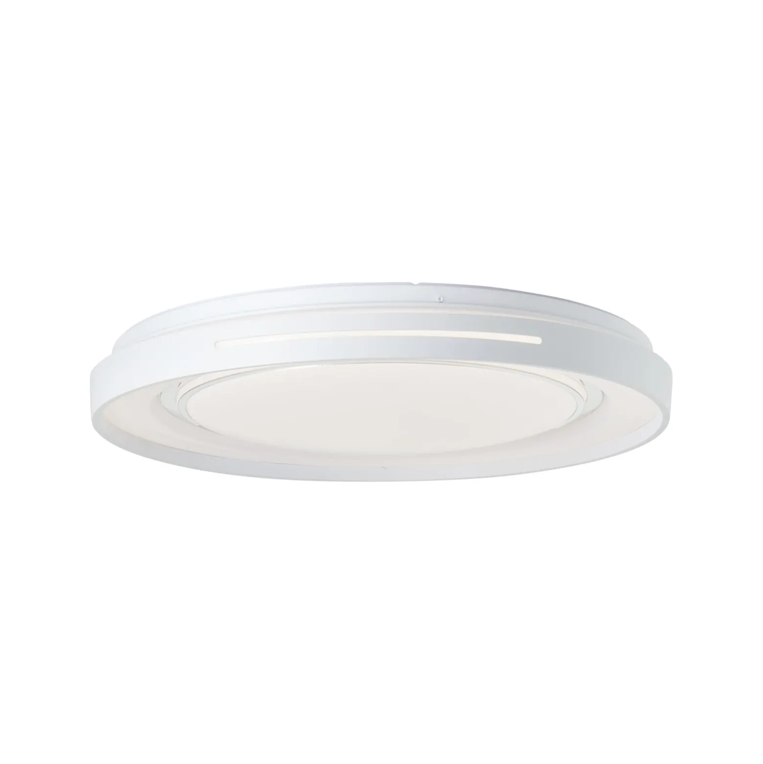 LED-Deckenlampe Barty, weiß/chrom, Ø 48,5 cm, CCT, Metall