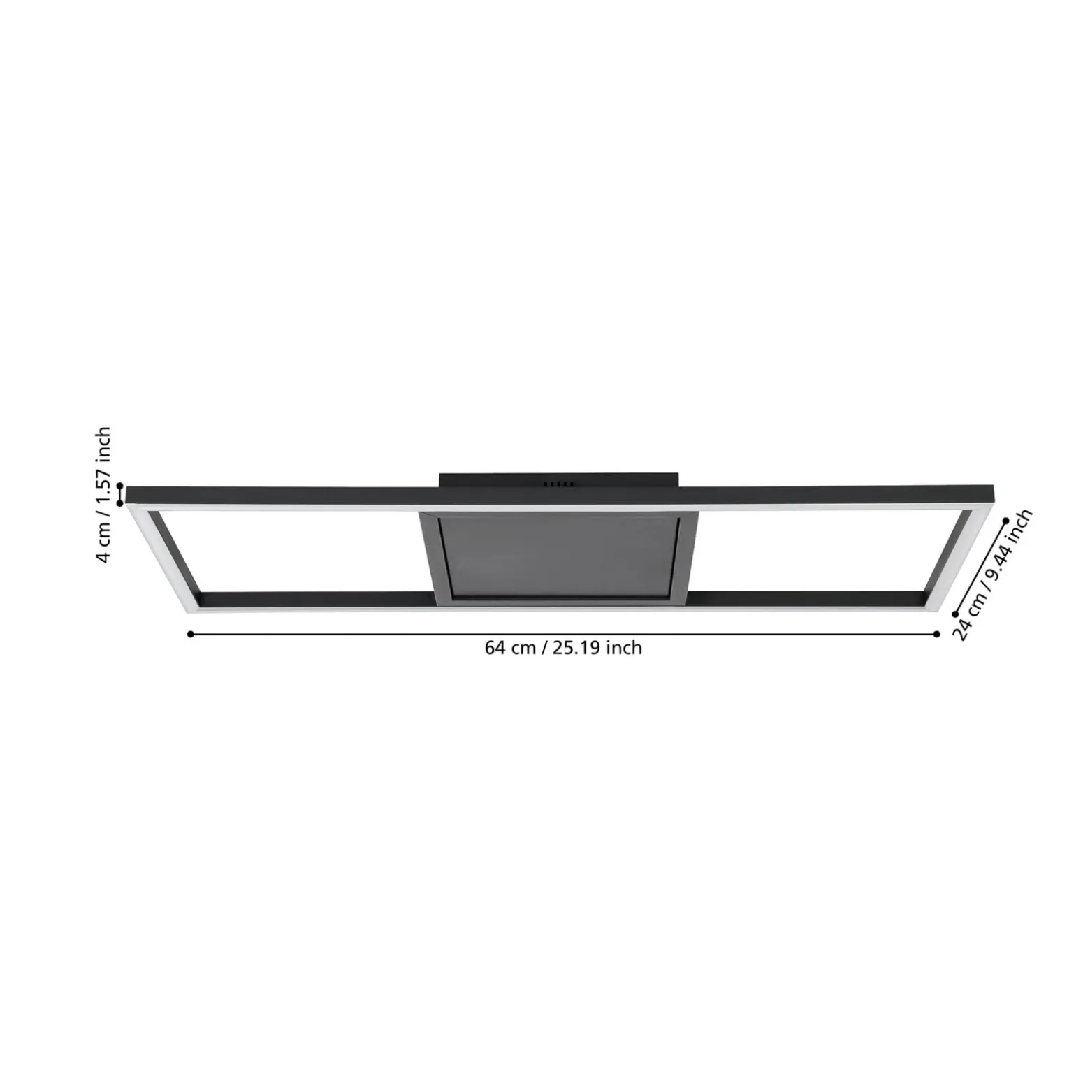 LED-Deckenlampe Calagrano-Z ZigBee RGB/CCT 64x24cm