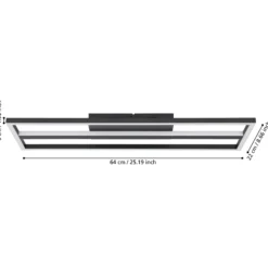 LED-Deckenlampe Calagrano-Z ZigBee RGB/CCT 64x22cm